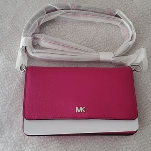 MICHAEL KORS Pebbled Leather Convertible Crossbody